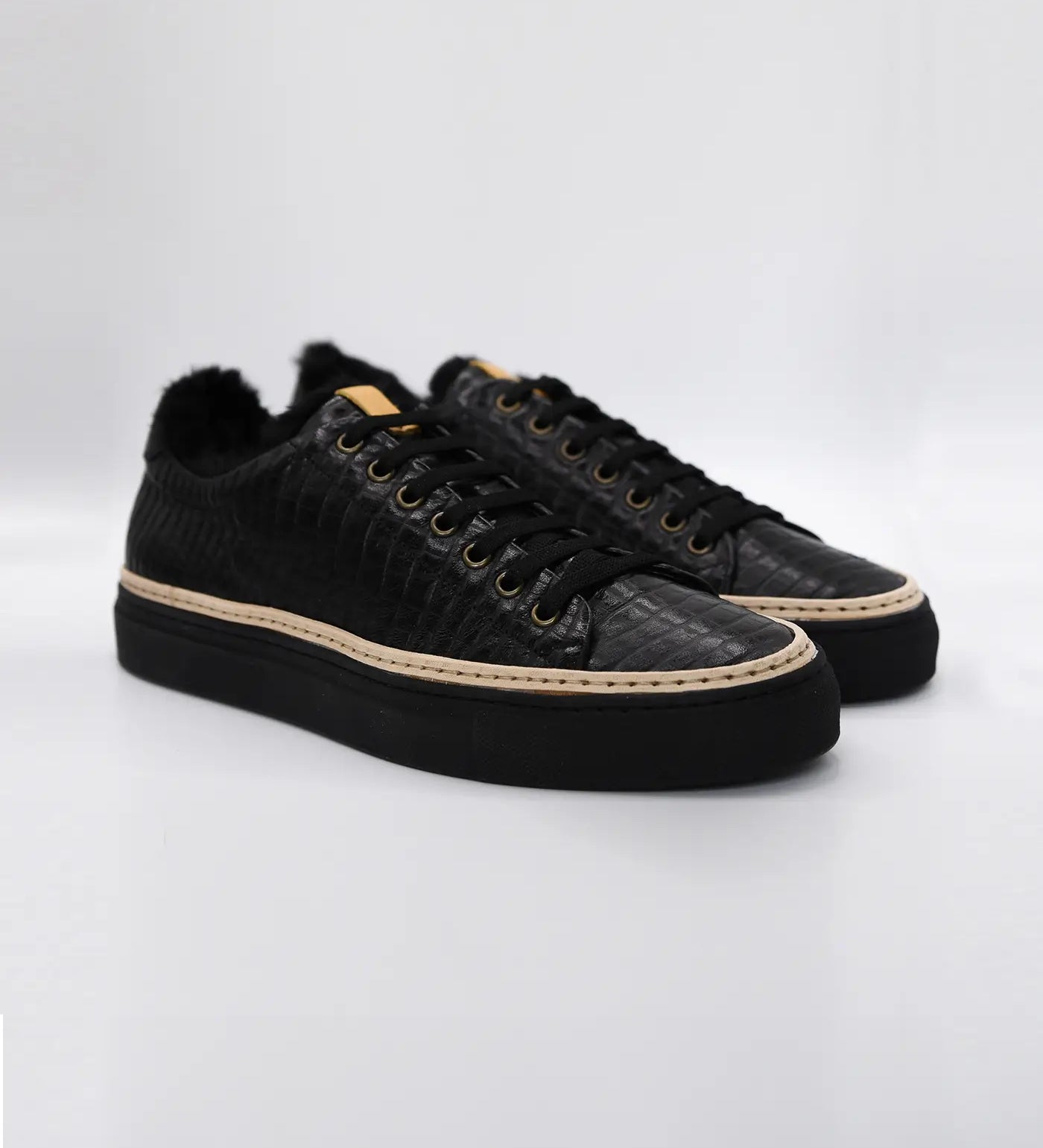 Men’s Sneakers with Eco-Fur