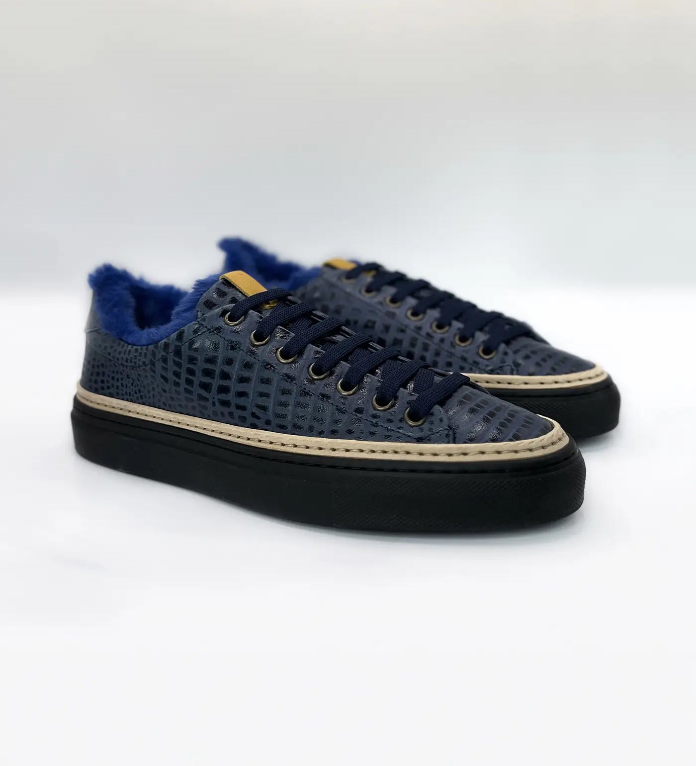 Women’s Sneakers with Eco-Fur