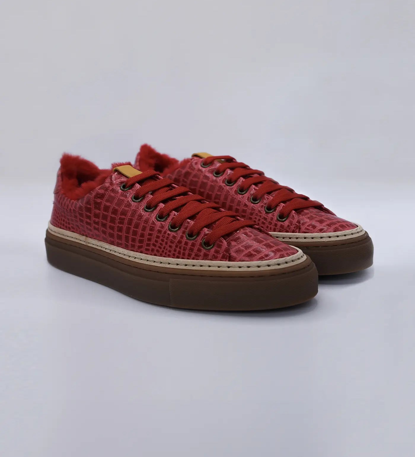 Women’s Sneakers with Eco-Fur