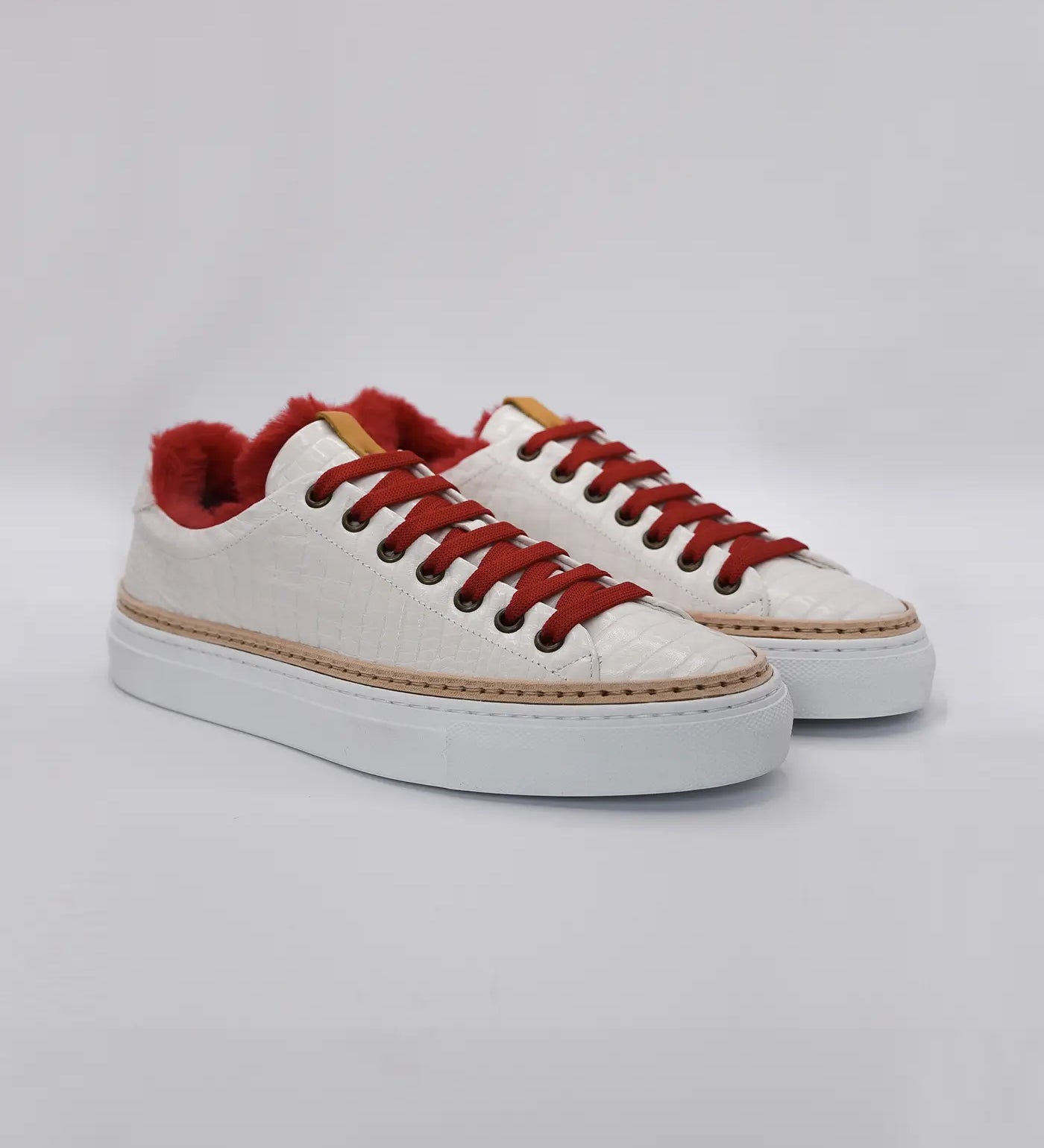 Women’s Sneakers with Eco-Fur