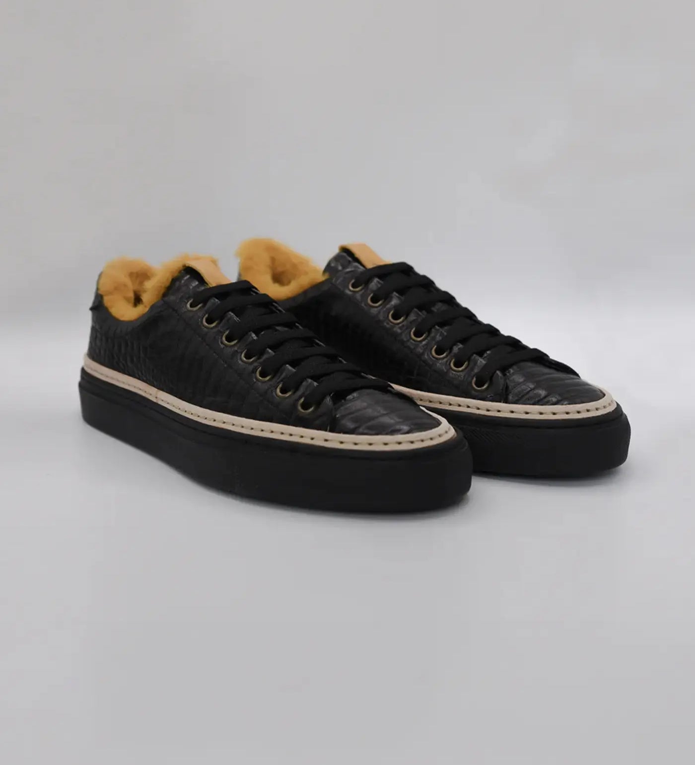 Women’s Sneakers with Eco-Fur